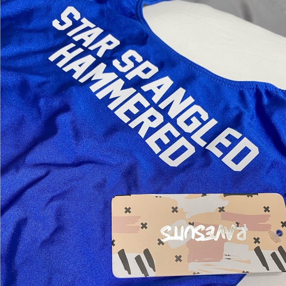 NWT Ravesuits S/M 4th of July One-Piece Swimsuit - Picture 2 of 5